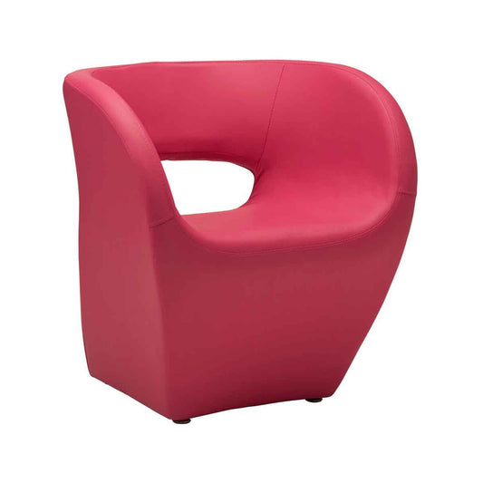 Aldo Hot Pink Faux Leather Armchair