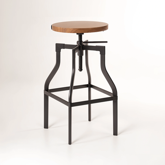New Foundry Ash Seat Bar Stool