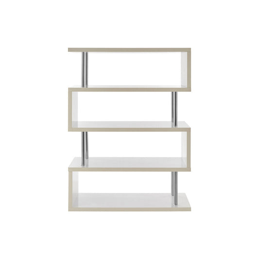 Maze 4 Tier White Gloss Wide Shelf Unit