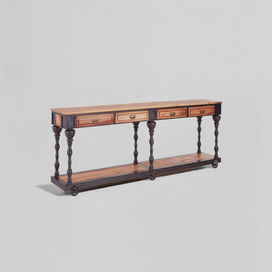 New Foundry 4 Drawers Console Table