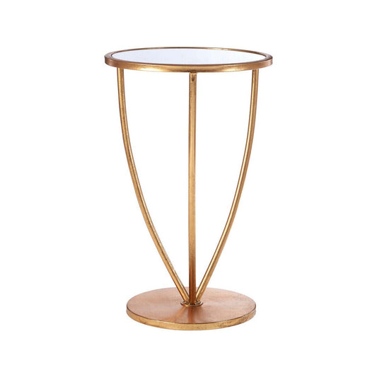 Marcia Mirror Top And Gold Frame Side Table
