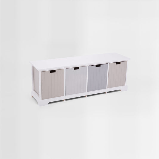 New England 4 Drawer Bench