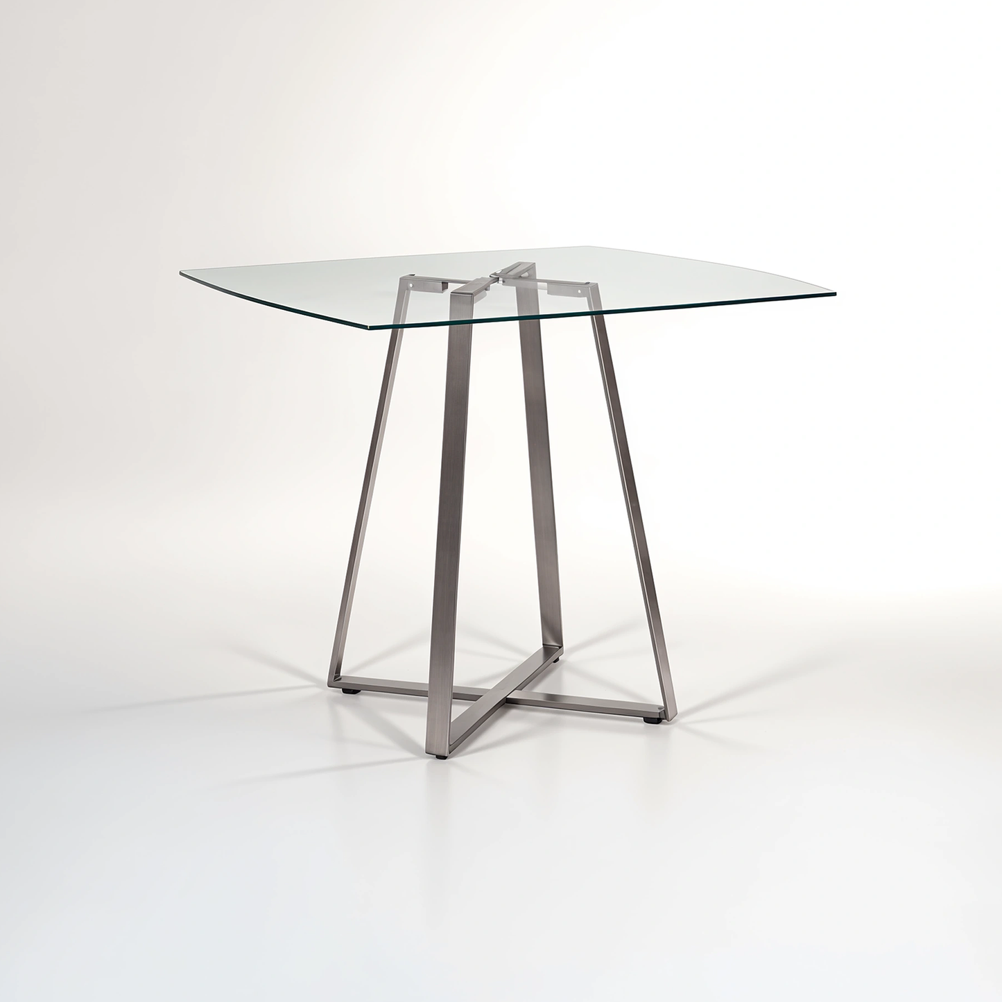Metropolitan Square Matte Grey Dining Table