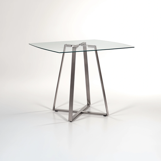 Metropolitan Square Matte Grey Dining Table