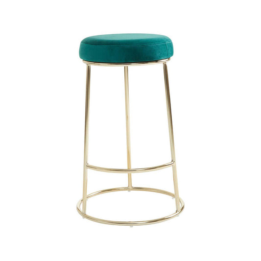 Manhattan Green Velvet Bar Stool