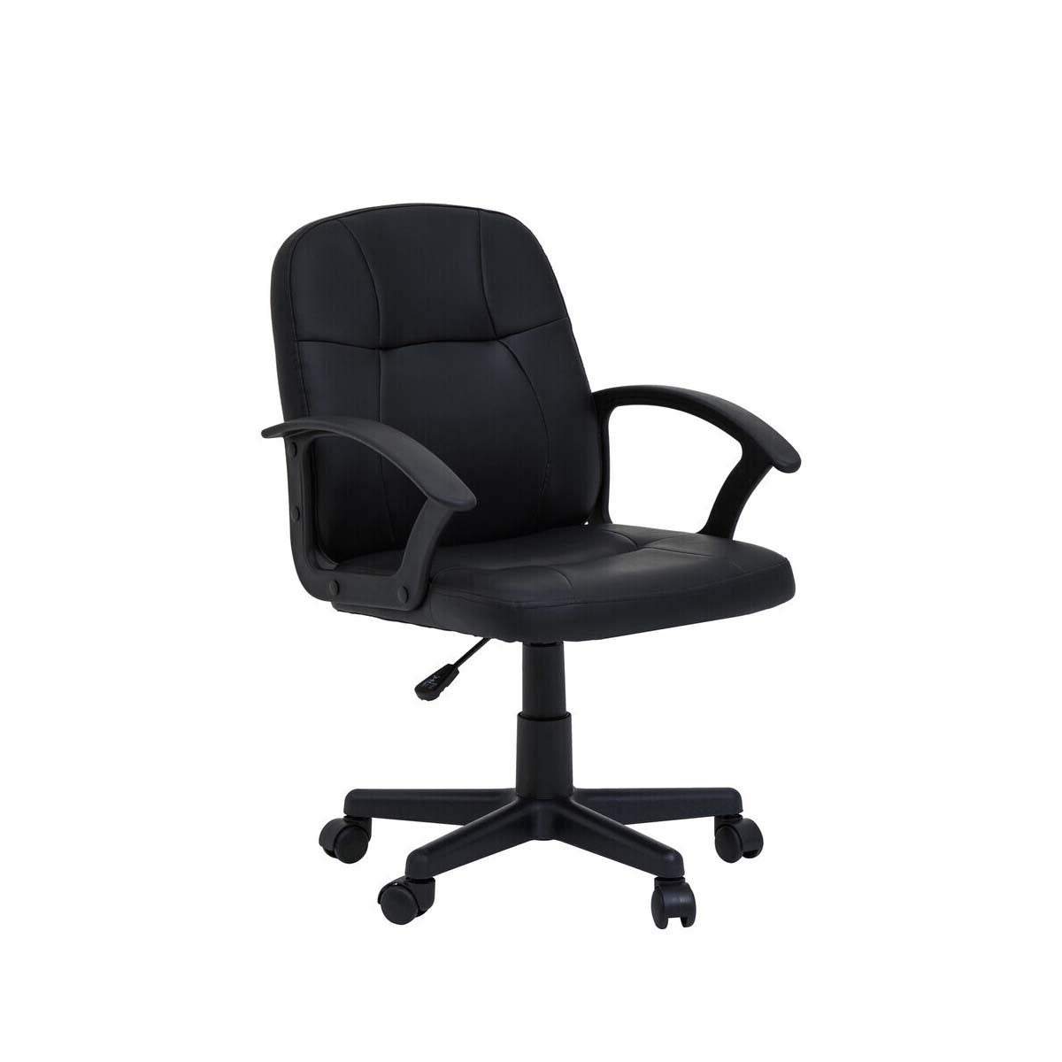 Brent Black Small Home Office Chair