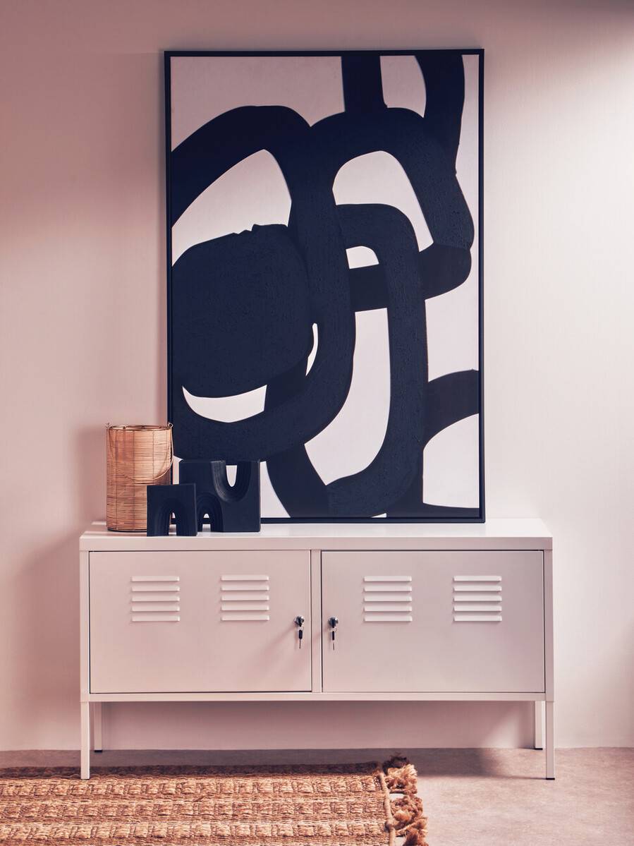 Academy Two Door White Locker Cabinet