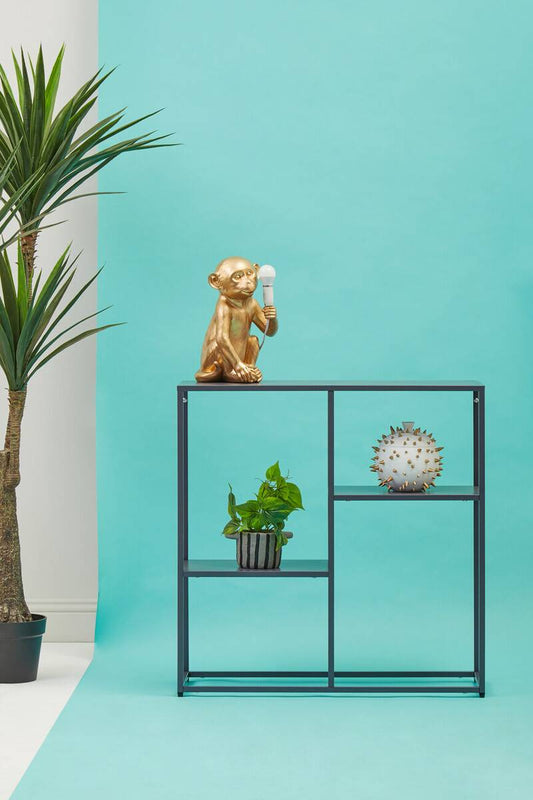 Acero Grey Metal Multi Shelf Unit