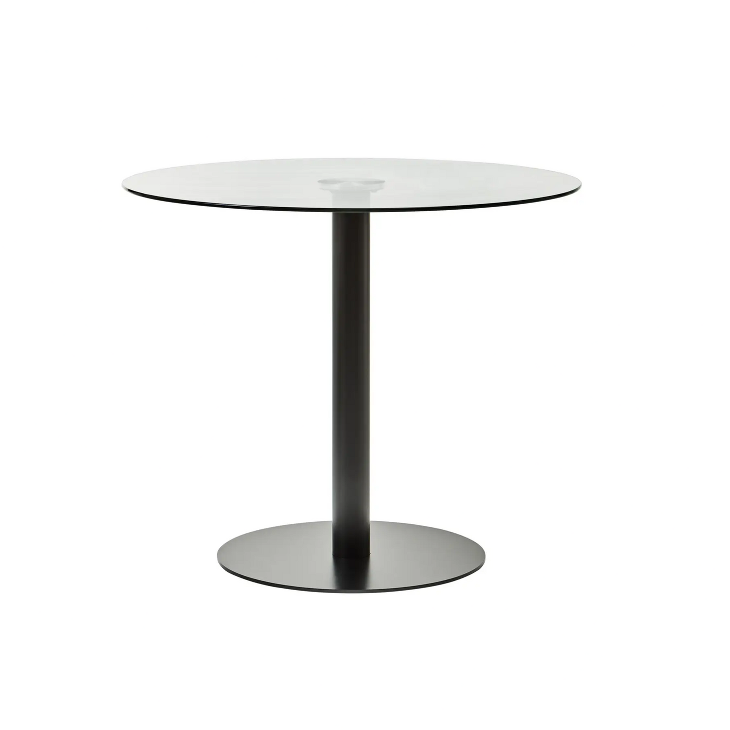 Metropolitan Round Matt Black Dining Table