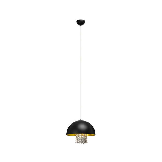 Allaura Black Metal with Crystals Pendant Light
