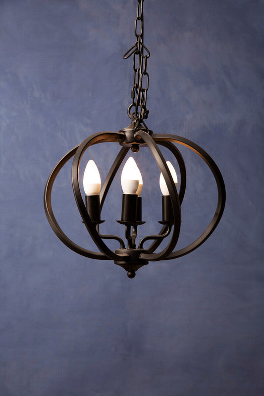 Aspen Matt Black Iron Pendant Light
