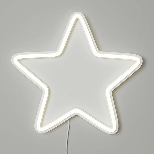 Neon Star White Light