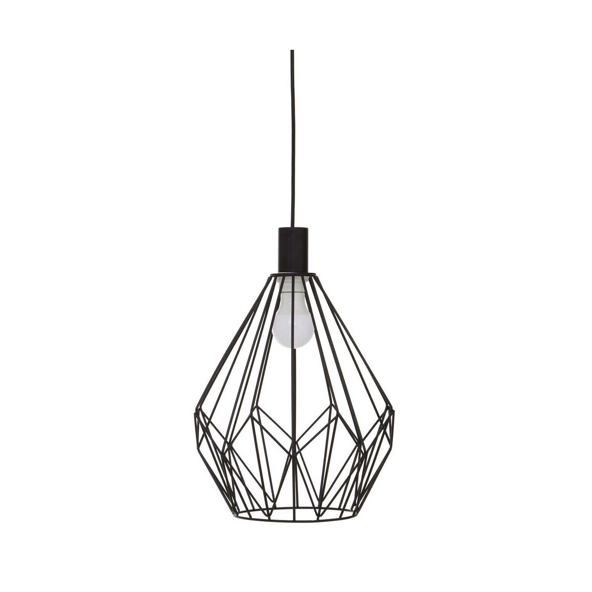 Wyra Black Finish Frame Pendant light