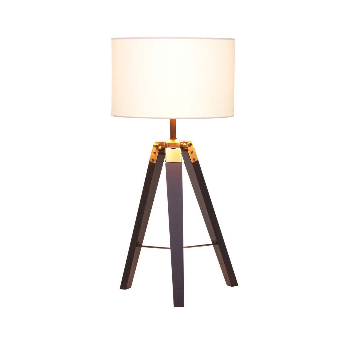 Malvern Tripod Table Lamp With Black Base