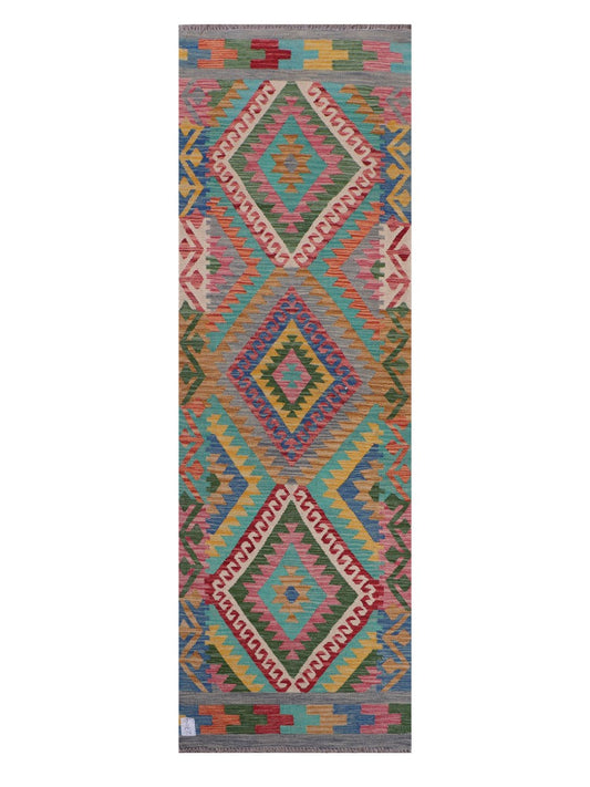 Maimana Afghanistan Kilim Runner - 250 x 80 cm