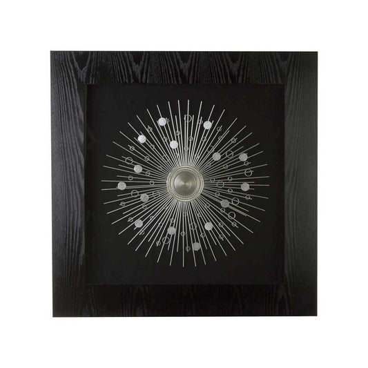 Nason Framed Silver Abstract Wall Art