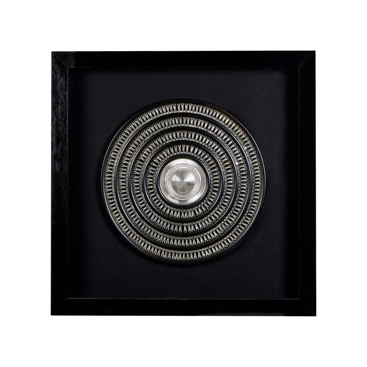 Nason Framed Silver Disc Wall Art