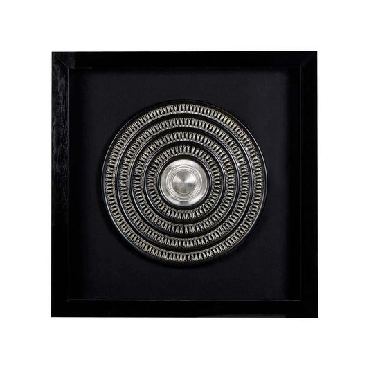 Nason Framed Silver Disc Wall Art