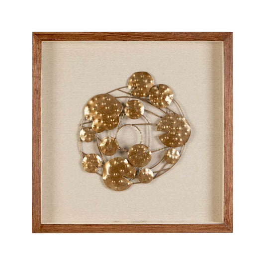 Nason Framed Bronze Abstract Wall Art