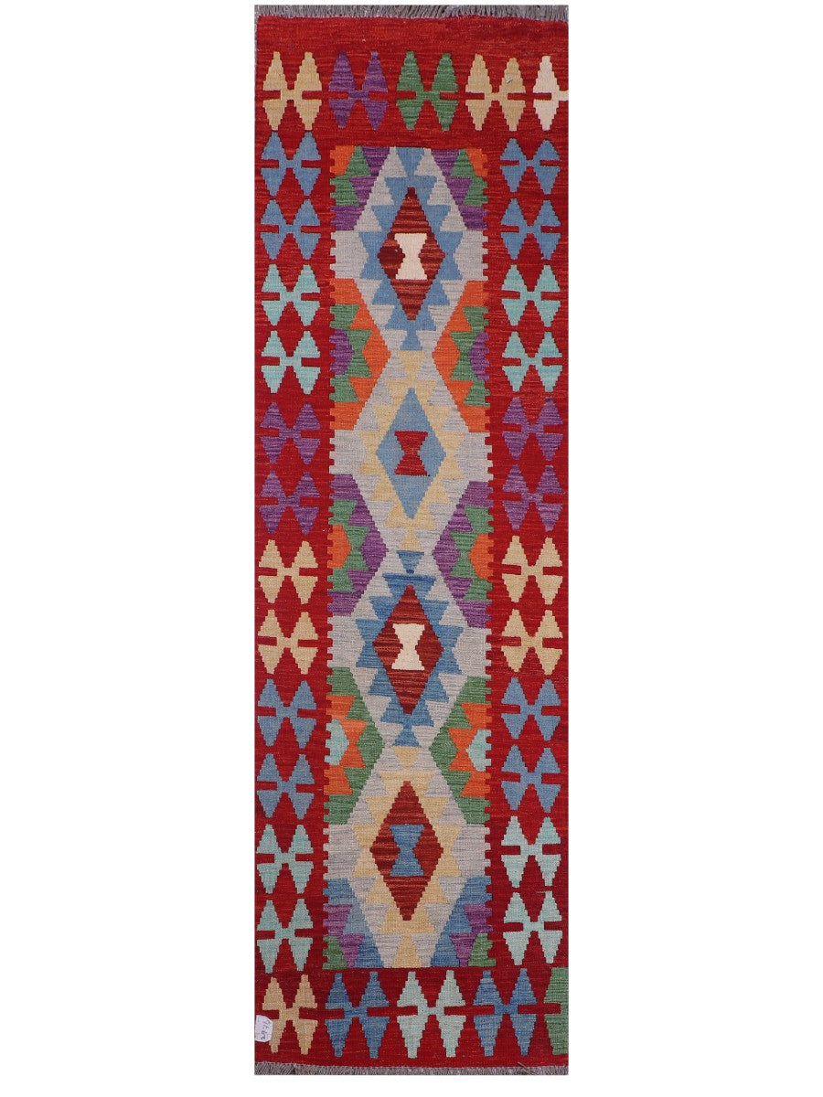 Maimana Afghanistan Kilim Runner - 286 x 85 cm