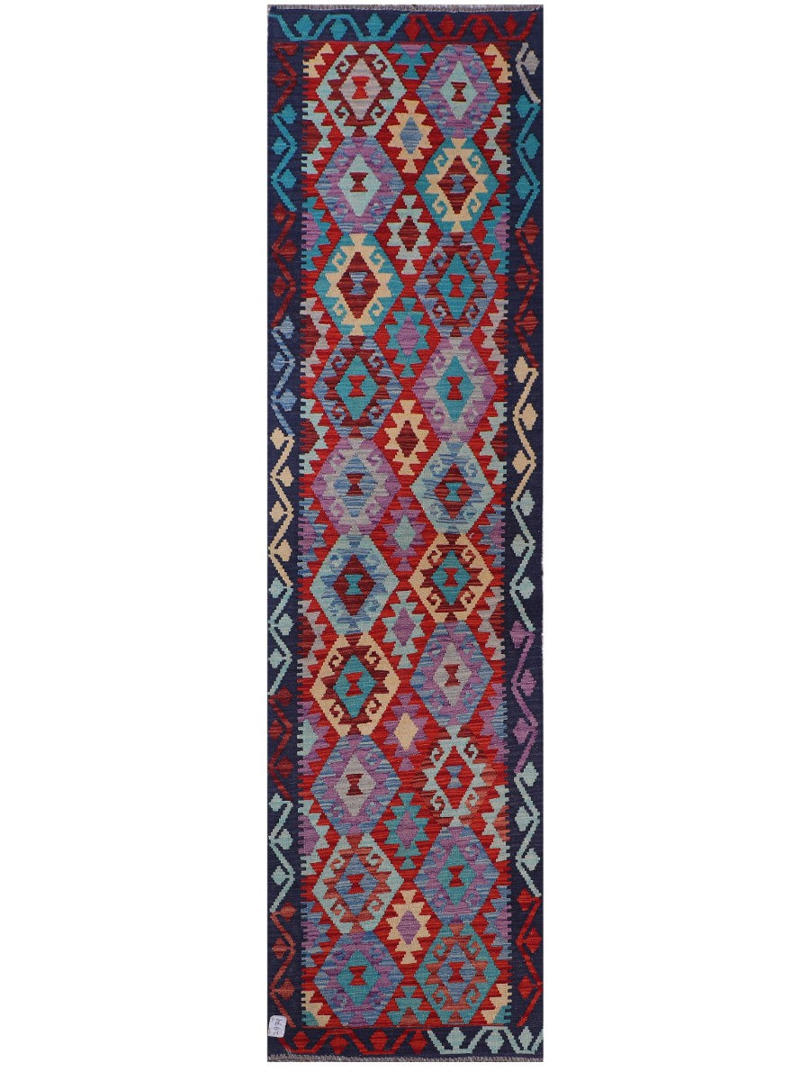Maimana Afghanistan Kilim Runner - 302 x 79 cm