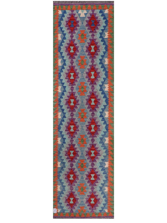 Maimana Afghanistan Kilim Runner - 296 x 84 cm