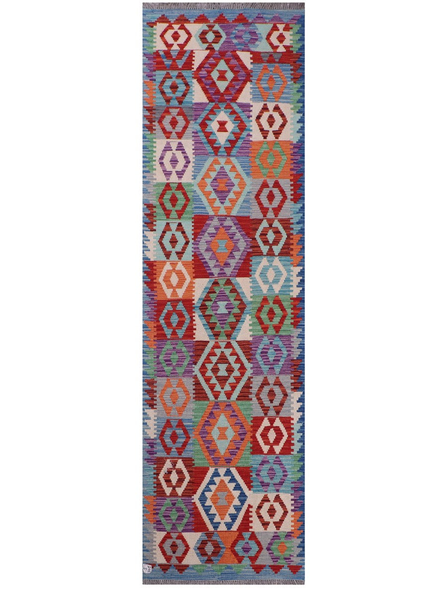 Maimana Afghanistan Kilim Runner - 301 x 84 cm