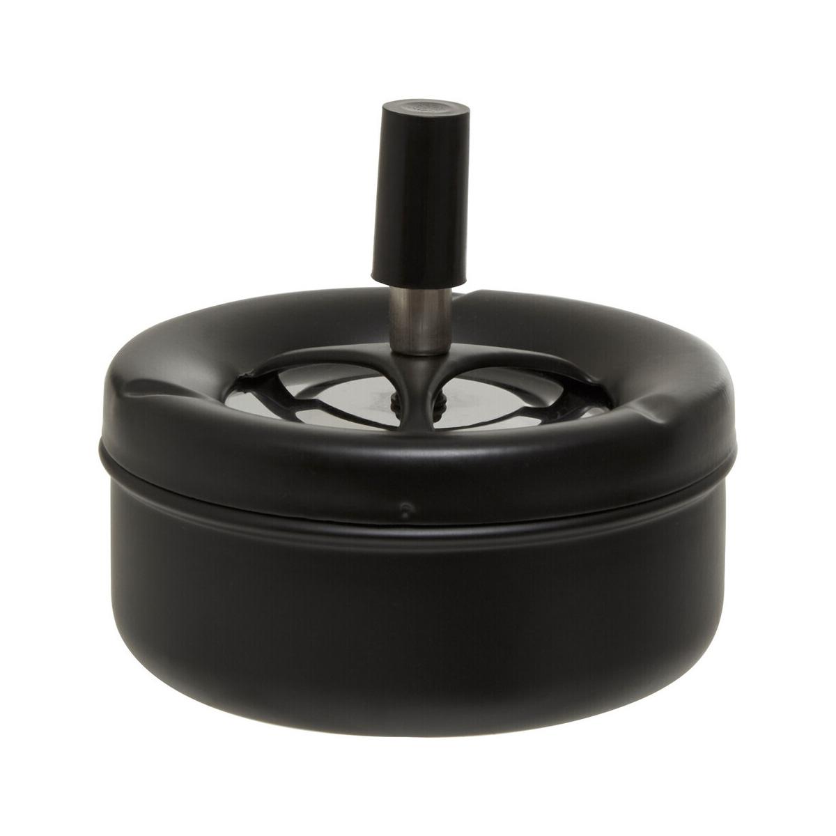 Medium Black Spinning Ashtray