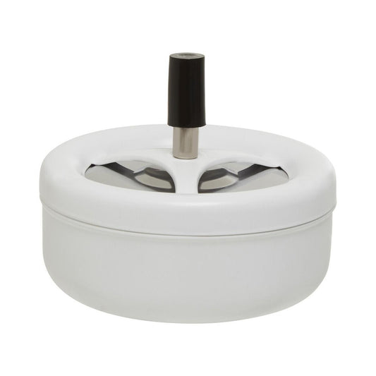 Matte White Large Spinning Ashtray
