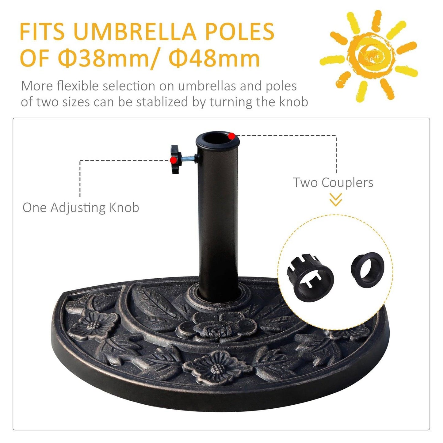 Heavy Duty Parasol Umbrella Base