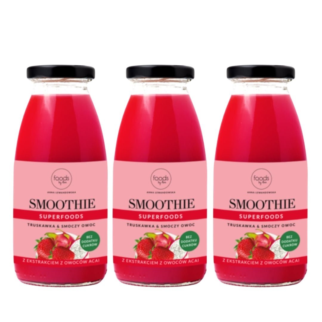 3x Smoothie Strawberry & Currant & Dragonfruit 250ml