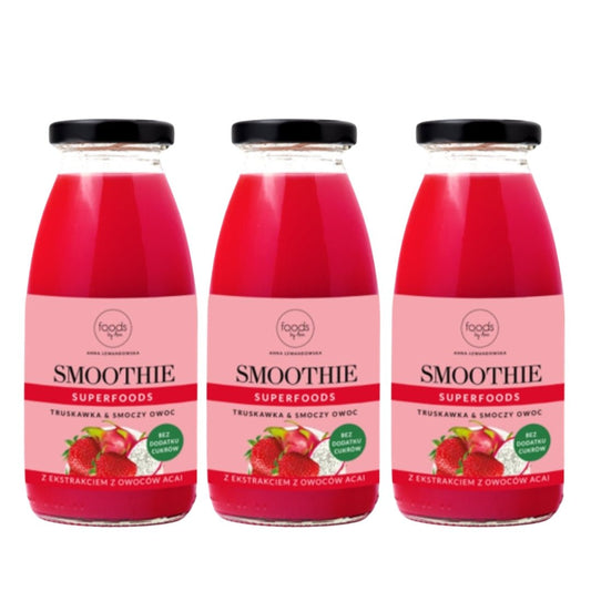 3x Smoothie Strawberry & Currant & Dragonfruit 250ml