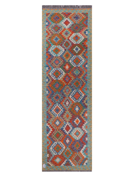 Maimana Afghanistan Kilim Runner - 292 x 88 cm