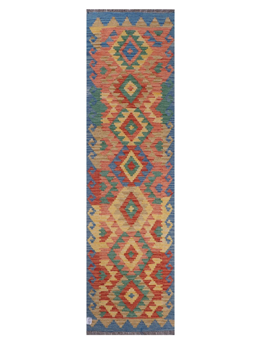 Maimana Afghanistan Kilim Runner - 288 x 78 cm