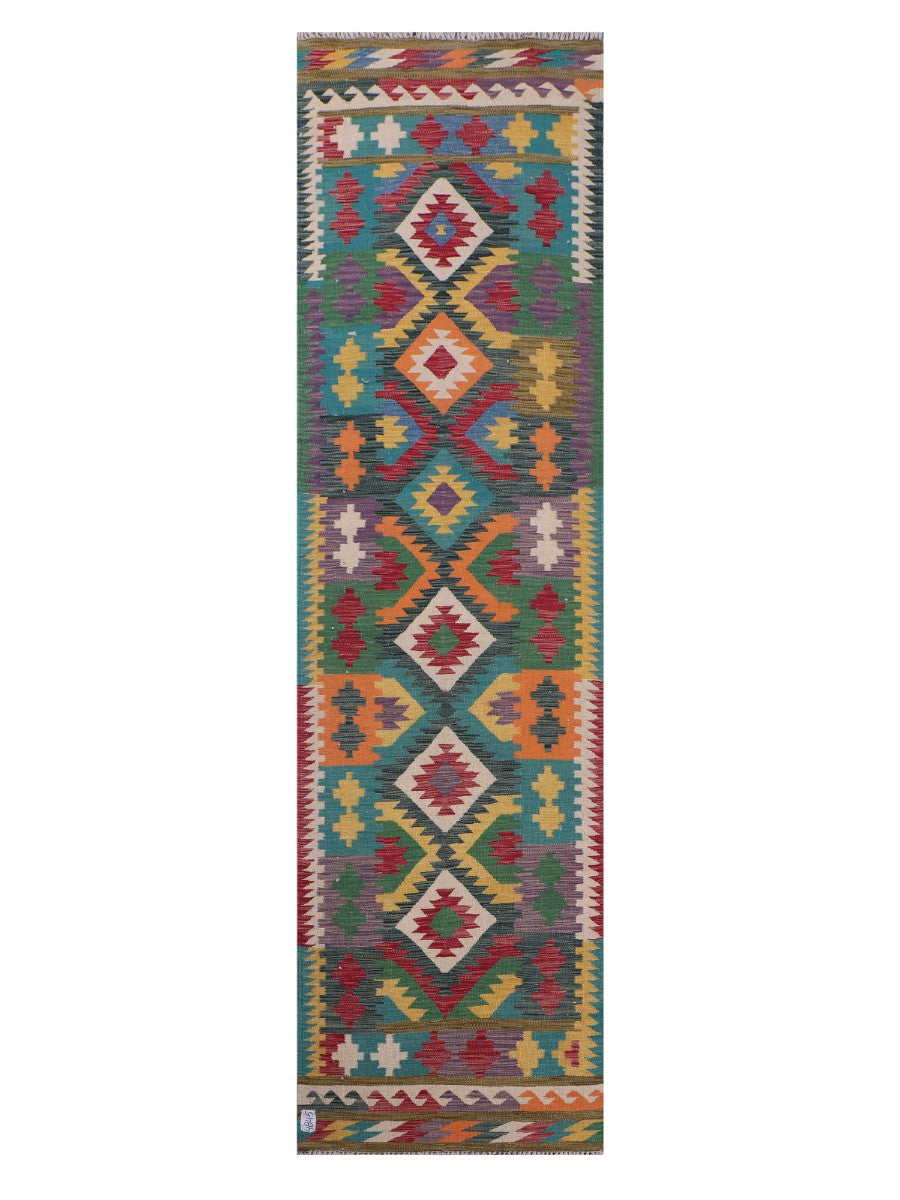 Maimana Afghanistan Kilim Runner - 300 x 82 cm