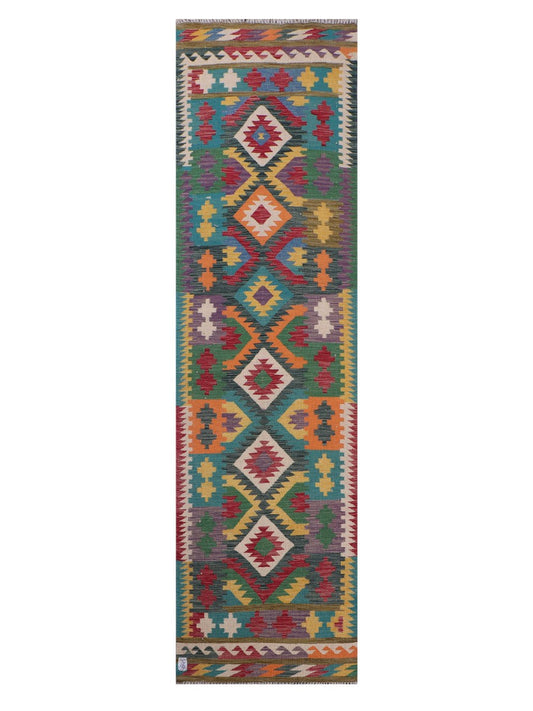 Maimana Afghanistan Kilim Runner - 300 x 82 cm