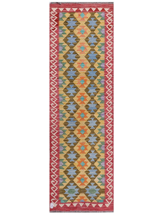 Maimana Afghanistan Kilim Rug - 237 x 86 cm
