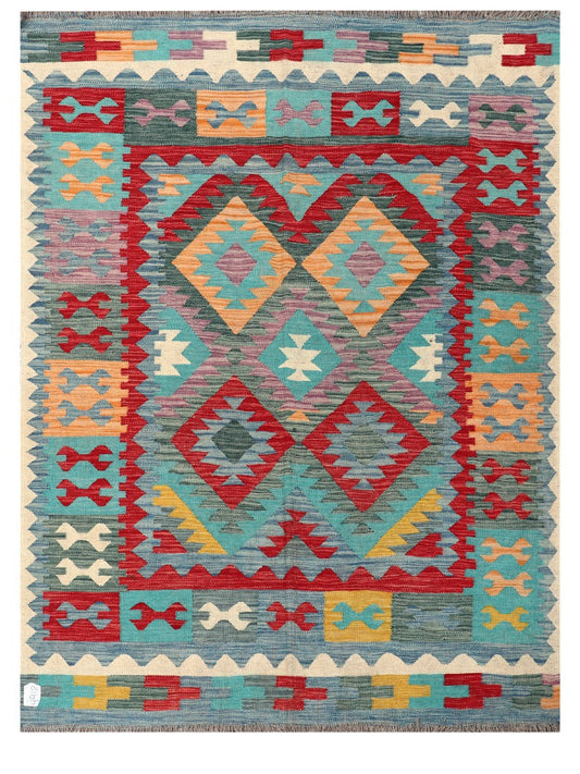 Maimana Afghanistan Kilim Rug - 207 x155 cm
