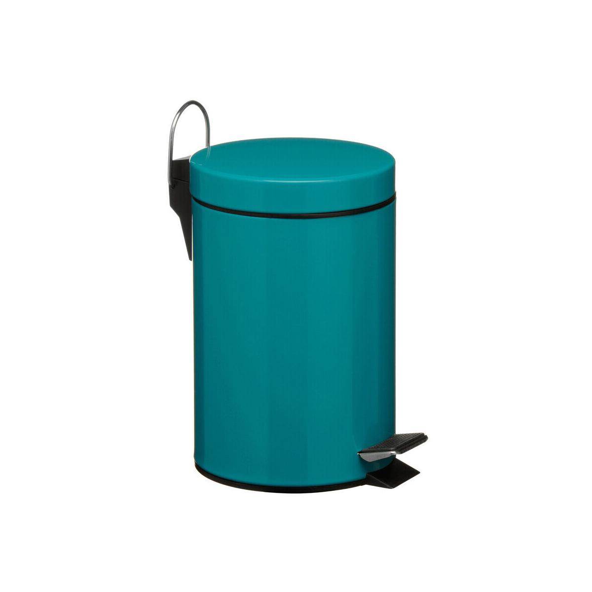 3 LtrTurquoise Pedal Bin