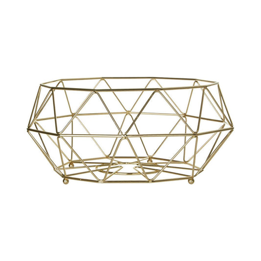 Vertex Gold Finish Fruit Basket