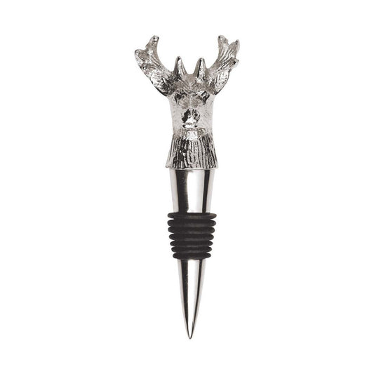 Nickel Stag Bottle Stopper