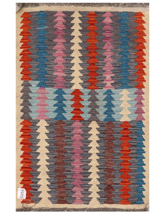 Maimana Afghanistan Kilim Rug - 122 x 78 cm