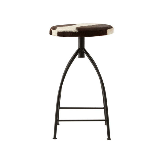 Boho Cowhide Bar Stool