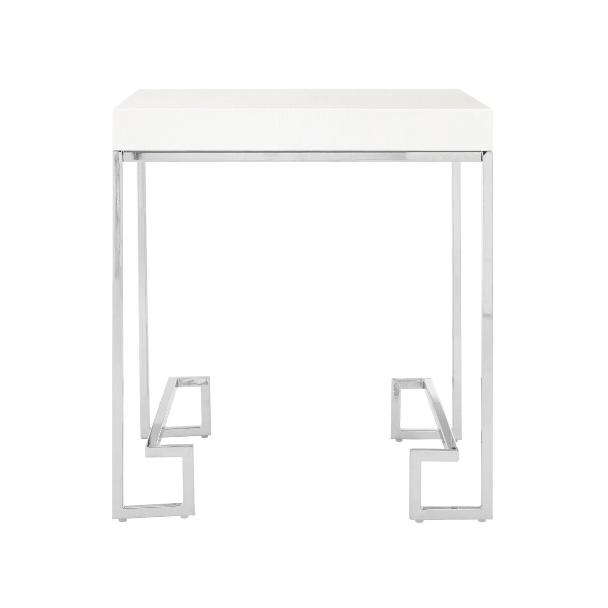 Allure Chrome Angled Legs End Table