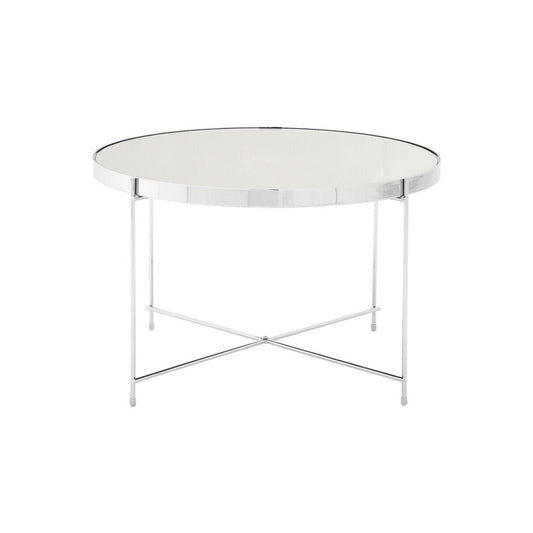 Allure Large Silver Mirror Side Table