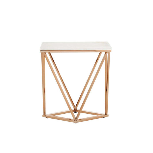 Allure Rectangular Champagne End Table