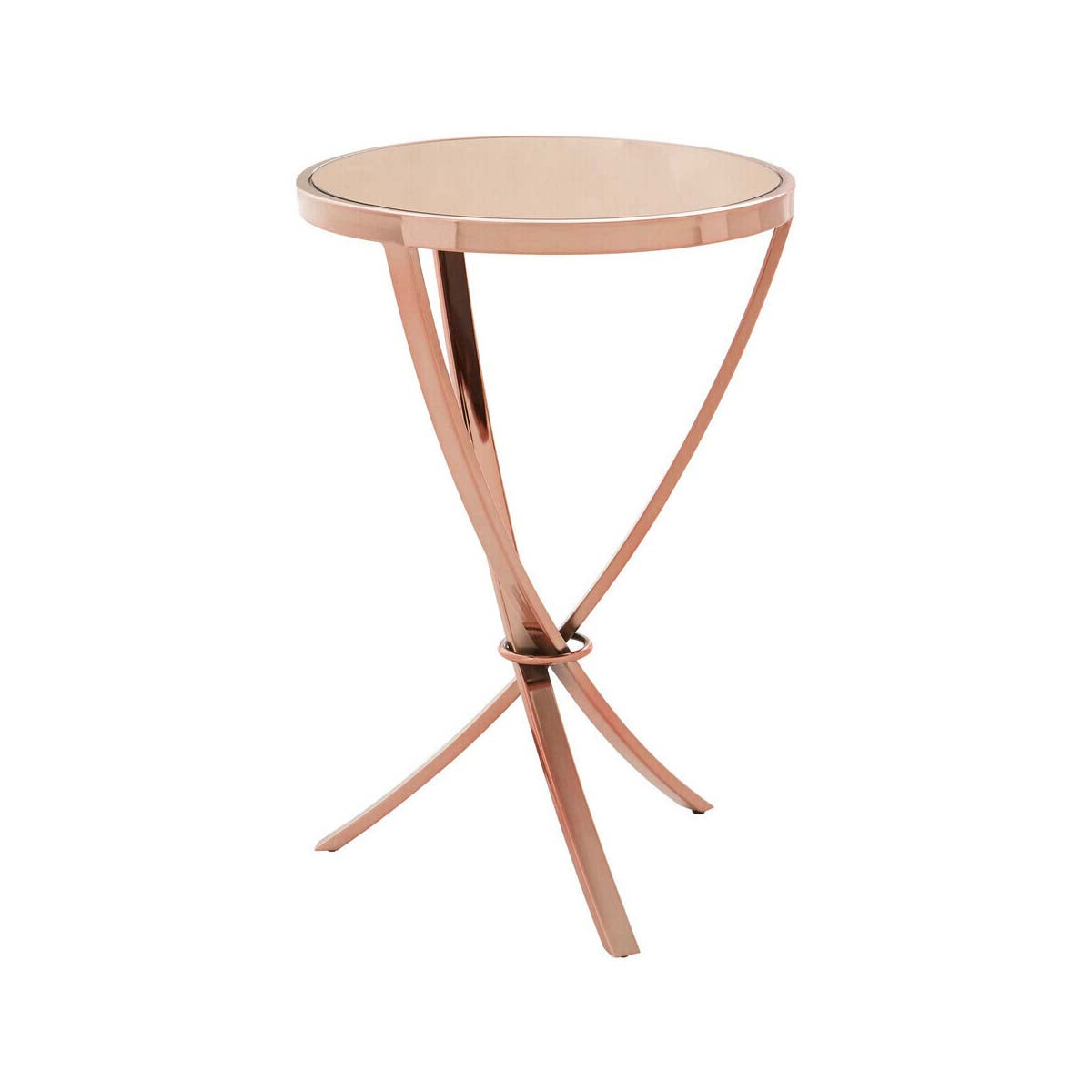 Allure Rose Gold Pinched Side Table