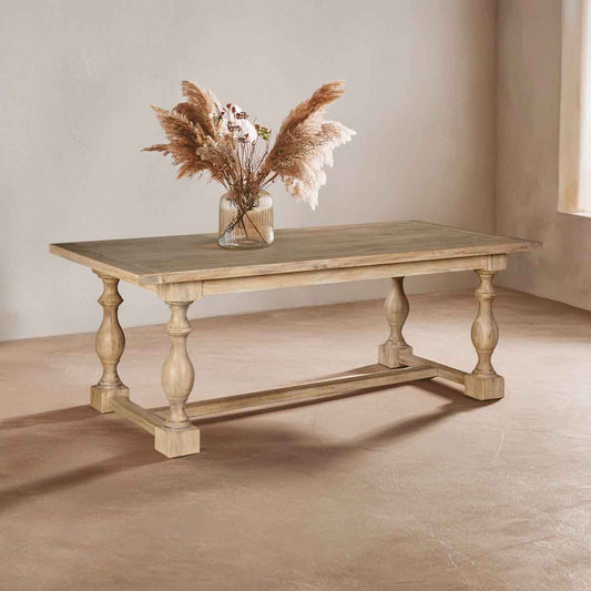 Lyon Whitewash Dining Table