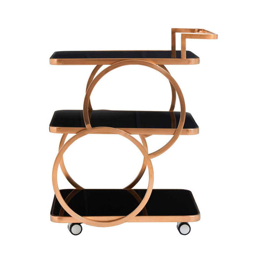 Alvaro Rose Gold Drinks Trolley