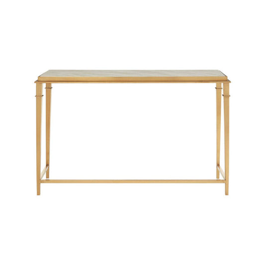 Alvaro Console Table with White Marble Top